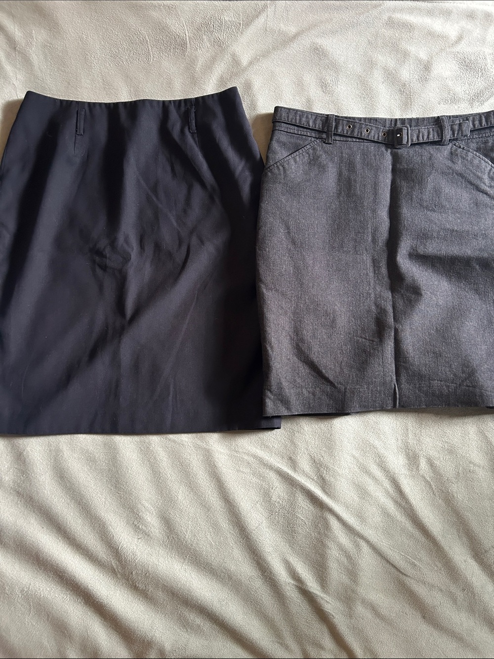 2 for $20! Women's Skirt Duo in Navy and Charcoal